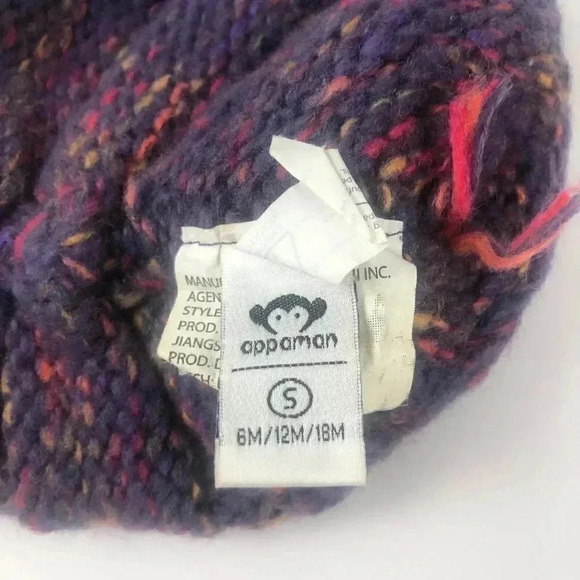 Appaman Purple Knit Hat 6M12M 18M - Picture 6 of 7
